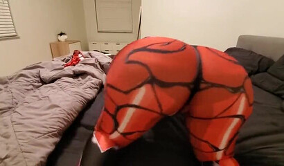 Bombastic and slutty bodypainted brunette fucking big male rode in POV