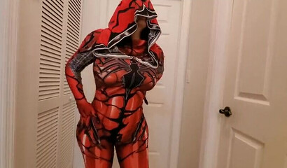 Bombastic and slutty bodypainted brunette fucking big male rode in POV