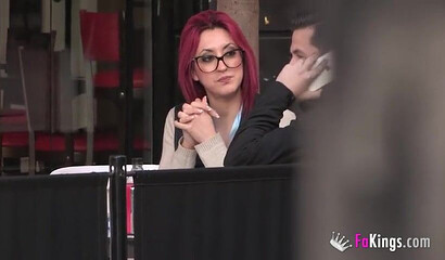 Amateur redhead mom with glasses pleases that big boner