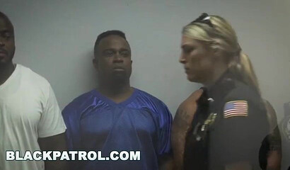 Black dude bangs three policewomen with big tits Joslyn James Maggie Green and Nina Lopez