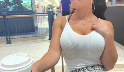 Amateur mom with big tits can't stand the pleasure from vibrator in her pussy