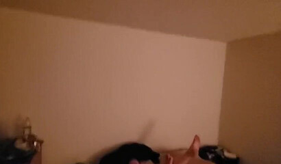 Fantastic bisexual interracial homemade threesome with black dude