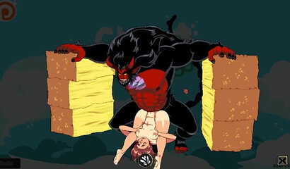 Hentai game where skinny petite chick gets smashed by monster dick