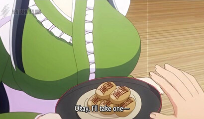 Busty hentai girl exposes her slimy cunt and rides on horny guy