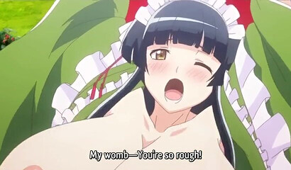 Busty hentai girl exposes her slimy cunt and rides on horny guy