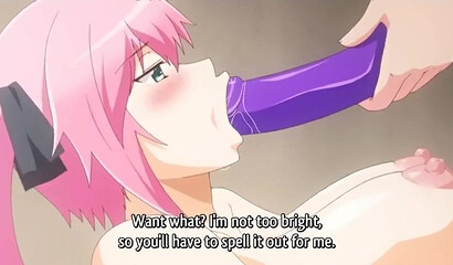 Busty hentai girl exposes her slimy cunt and rides on horny guy