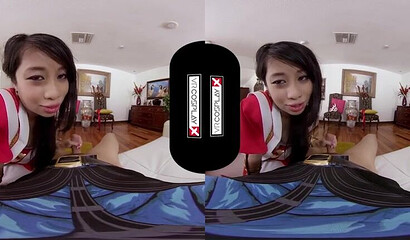 VR fucking with Asian babe with big tits and wet juicy pussy