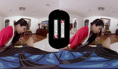 VR fucking with Asian babe with big tits and wet juicy pussy