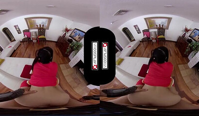 VR fucking with Asian babe with big tits and wet juicy pussy