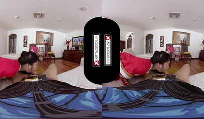 VR fucking with Asian babe with big tits and wet juicy pussy