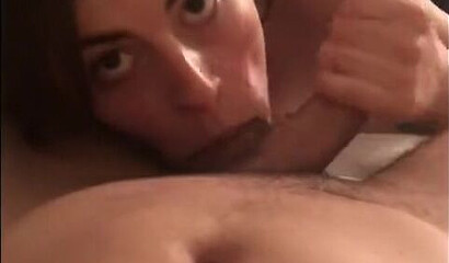 Amateur adorable brunette girl riding stiff dick in homemade banging