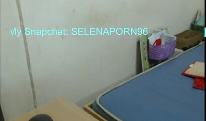 Spying on young skinny babysitter while she's showering