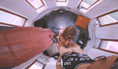 Amateur sister with sunglasses spreads legs for big dick and creampie