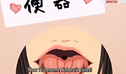 Hentai schoolgirl gets pussy filled with big load of white cream