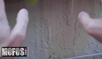 Gorgeous ebony girl cheating on her man with a white guy