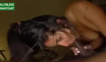 Amateur Indian babe with big tits gets rammed by big black cock