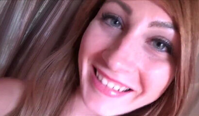 Sexy redhead schoolgirl Nina Skye gets fucked by her stepbrother