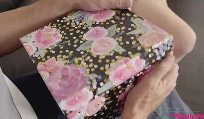 Blonde stepdaughter teasing and seducing her dad to suck his rod