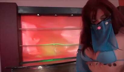 Hot lesbian MILFs in sexy cosplay in erotic and passionate action