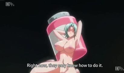 Hentai chick with big tits gets anal fucked in rough gangbang