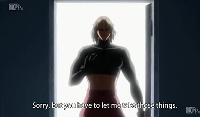 Hentai chick with big tits gets anal fucked in rough gangbang