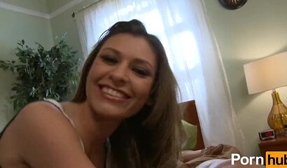 Slutty brunette MILF Victoria Lawson squirts over a big fat dick