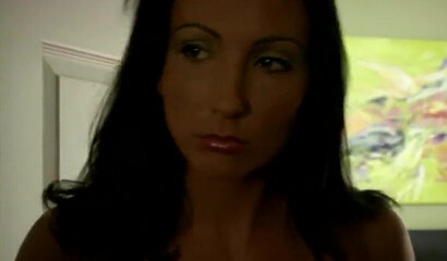 Beautiful brunette MILF let her stepson to fuck her tight ass