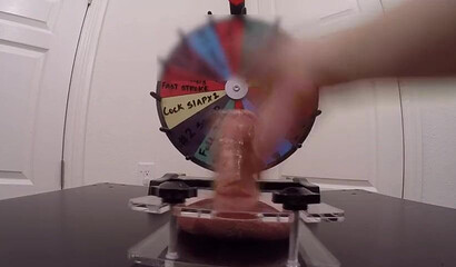 Kinky amateur wife plays with hubby's big fat cock