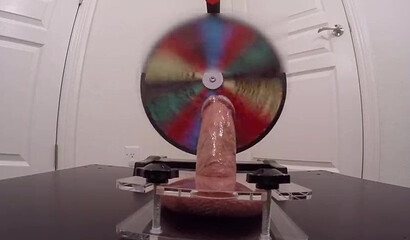 Kinky amateur wife plays with hubby's big fat cock