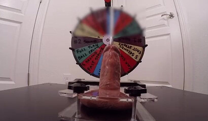 Kinky amateur wife plays with hubby's big fat cock