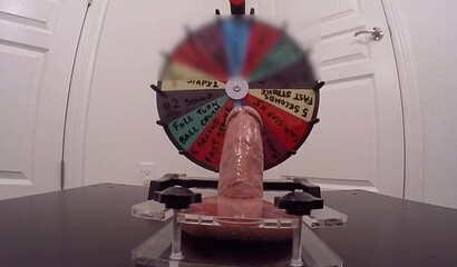 Kinky amateur wife plays with hubby's big fat cock