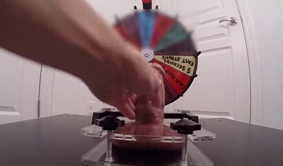 Kinky amateur wife plays with hubby's big fat cock