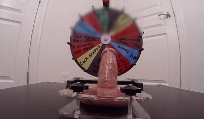 Kinky amateur wife plays with hubby's big fat cock