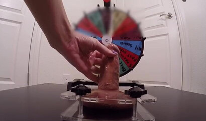 Kinky amateur wife plays with hubby's big fat cock