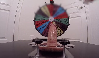 Kinky amateur wife plays with hubby's big fat cock