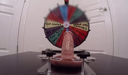 Kinky amateur wife plays with hubby's big fat cock