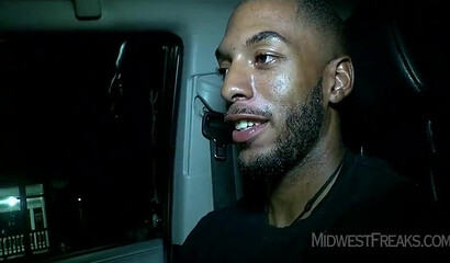 Big ass ebony bends over and takes a big black cock in her wet cunt