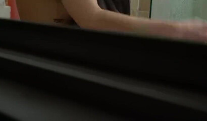Blonde chick with glasses fucks her stepbrother after a breakup