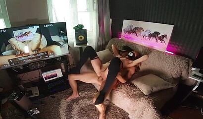 Amateur girl gets pussy and anal nailed by a big dick