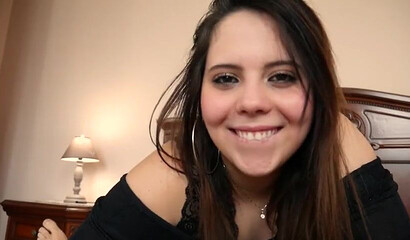 Amateur teen with big sexy ass blowing cock and gets rammed from behind