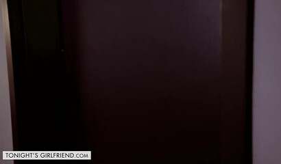 Brunette MILF with astonishing big natural tits Autumn Falls in hot action