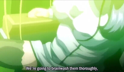 Hentai chick with big boobs gets gangbanged by several horny dudes