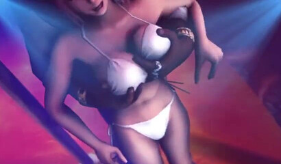 Hentai strippers get their massive tits and holes fucked really hard