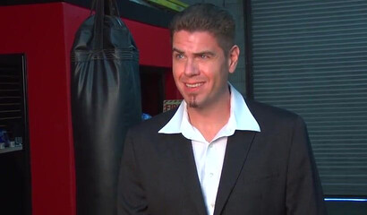 Busty lesbian fighters grab and fuck each other in the ring