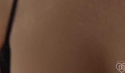 Beautiful Dani Daniels getting her hairy snatch destroyed in the bathroom