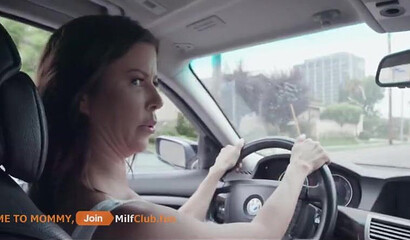 Busty redhead cougar Alexis Fawx lets young teenage boy destroy her hungry pussy