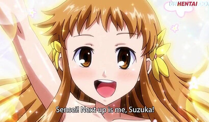 Insatiable Hentai schoolgirls having group sex with their teacher