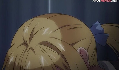 Big boobed blonde Hentai teen screwing her stepbrother on the floor