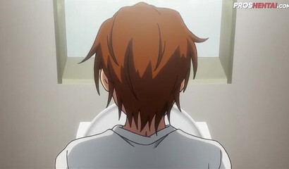 Big boobed blonde Hentai teen screwing her stepbrother on the floor