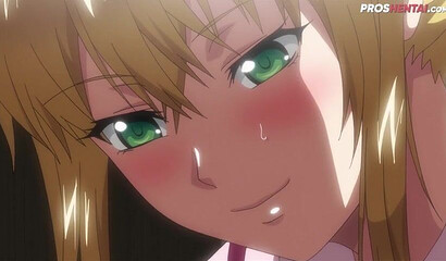 Big boobed blonde Hentai teen screwing her stepbrother on the floor